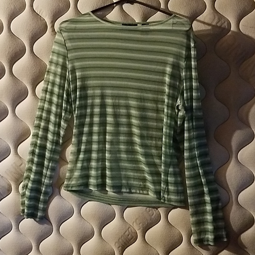 Long sleeve sheer blouse